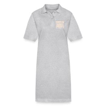 Point-virgule Fin Rebelle Point-virgule - Robe polo bio PAIGER Stanley/Stella Femme - gris chiné - Devant