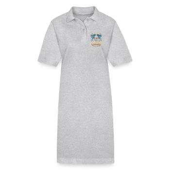 Schleppschiffe Schlepper - Stanley/Stella Frauen Bio-Polokleid PAIGER - Grau meliert - Vorne