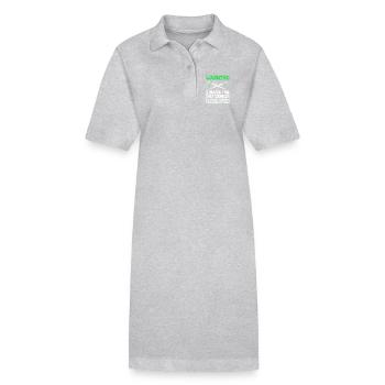 Kreuzstich - Stanley/Stella Frauen Bio-Polokleid PAIGER - Grau meliert - Vorne