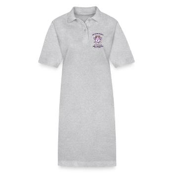 Sechs Stunden Forschung – Hyperfixationsmotte - Stanley/Stella Frauen Bio-Polokleid PAIGER - Grau meliert - Vorne