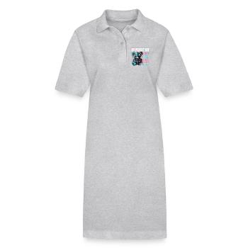 Pastel Goth Soft Goth Gaming Gamer - Robe polo bio PAIGER Stanley/Stella Femme - gris chiné - Devant