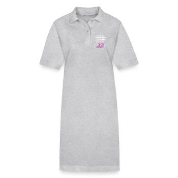Danse de couple en valse - Robe polo bio PAIGER Stanley/Stella Femme - gris chiné - Devant