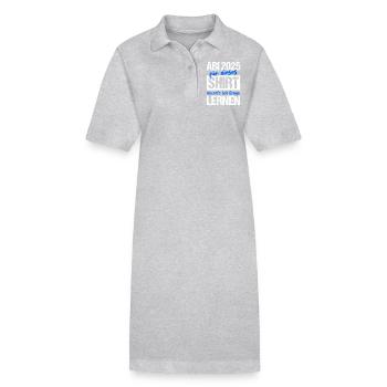 Abi 2025 Gymnasium Graduation Gift Abitur 2025 - Stanley/Stella PAIGER Organic Women’s Polo Dress - heather grey - Front
