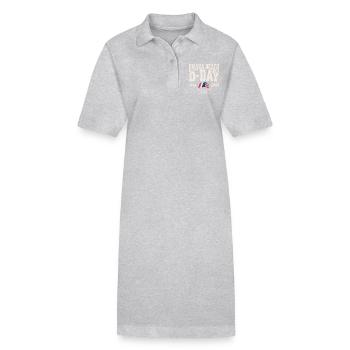 D Day Omaha Beach 2024 - Stanley/Stella Frauen Bio-Polokleid PAIGER - Grau meliert - Vorne