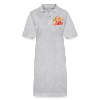 Wandern - Stanley/Stella Frauen Bio-Polokleid PAIGER - Grau meliert - Vorne