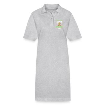 Serpents serpents - Robe polo bio PAIGER Stanley/Stella Femme - gris chiné - Devant