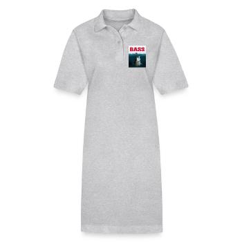 Retour du bar - Robe polo bio PAIGER Stanley/Stella Femme - gris chiné - Devant