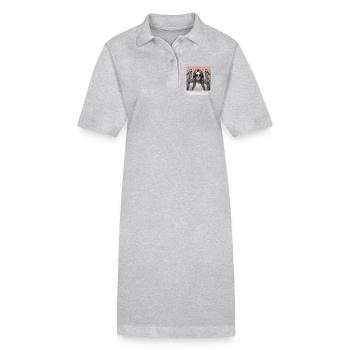 Mode-Ikone - Stanley/Stella Frauen Bio-Polokleid PAIGER - Grau meliert - Vorne