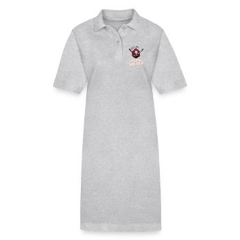 Serial Griller - Stanley/Stella PAIGER Organic Women’s Polo Dress - heather grey - Front