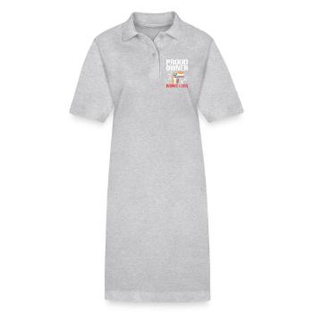 Chirurgie du genou Chirurgie du genou - Robe polo bio PAIGER Stanley/Stella Femme - gris chiné - Devant