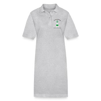 Leuchtturm Schleimünde - Maritim Nordsee Ostsee - Stanley/Stella Frauen Bio-Polokleid PAIGER - Grau meliert - Vorne