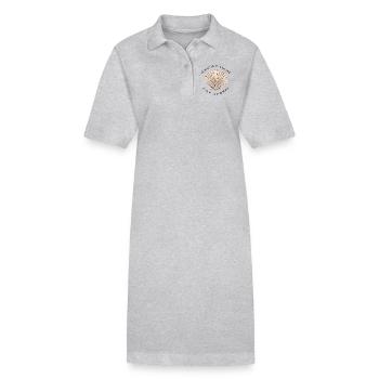 coquillage - Robe polo bio PAIGER Stanley/Stella Femme - gris chiné - Devant