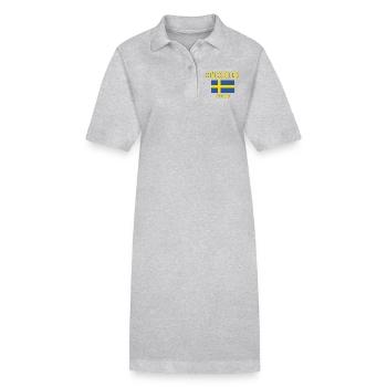 Stockholm - Stanley/Stella Frauen Bio-Polokleid PAIGER - Grau meliert - Vorne