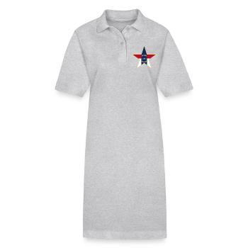 T-shirt de fan de Caroline du Nord – Élégant et unique - Robe polo bio PAIGER Stanley/Stella Femme - gris chiné - Devant