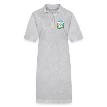 Des chats parce qu’ils vous traiteront comme un serviteur - Robe polo bio PAIGER Stanley/Stella Femme - gris chiné - Devant