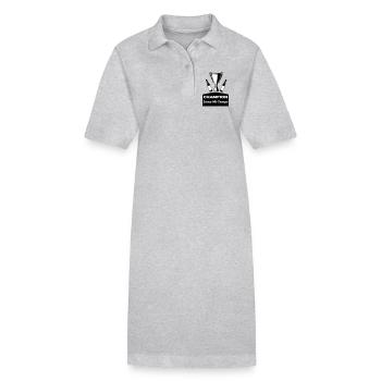 Champion 3rd half - Stanley/Stella PAIGER Organic Women’s Polo Dress - heather grey - Front