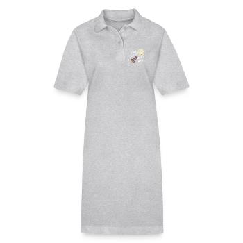 Stay in Your Orbit, Bro - Stanley/Stella Frauen Bio-Polokleid PAIGER - Grau meliert - Vorne