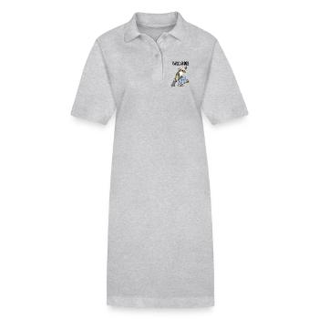Opa SK8er - Stanley/Stella Frauen Bio-Polokleid PAIGER - Grau meliert - Vorne