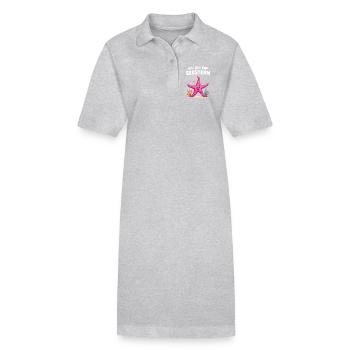 Seestern Meerestier Kostüm unter Wasser Karneval - Stanley/Stella Frauen Bio-Polokleid PAIGER - Grau meliert - Vorne