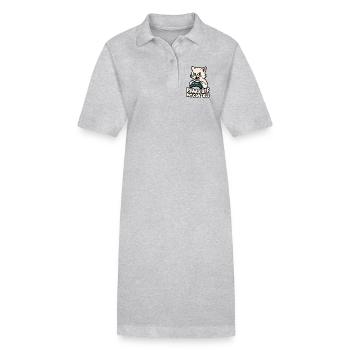 Pfoten weg von meiner Konsole - Stanley/Stella Frauen Bio-Polokleid PAIGER - Grau meliert - Vorne