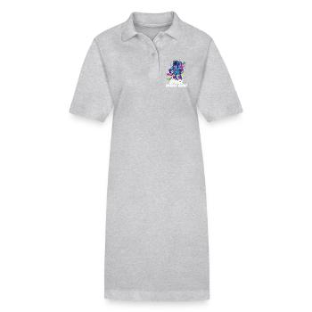 Space Insert Coin - Stanley/Stella Frauen Bio-Polokleid PAIGER - Grau meliert - Vorne