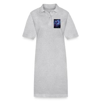 Cyber Tattoo Culture - Stanley/Stella Frauen Bio-Polokleid PAIGER - Grau meliert - Vorne