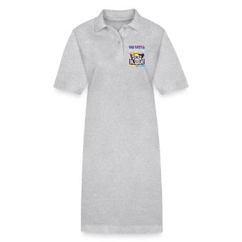 Bataille de micros de rap - Robe polo bio PAIGER Stanley/Stella Femme - gris chiné - Devant