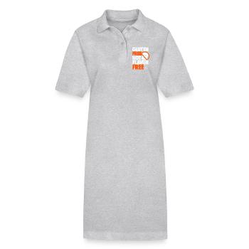 Sans gluten, pas sans arôme - Robe polo bio PAIGER Stanley/Stella Femme - gris chiné - Devant