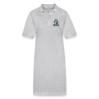 Alone and Unafraid - Stanley/Stella PAIGER Organic Women’s Polo Dress - heather grey - Front