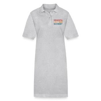 Wer sein Mofa liebt - Stanley/Stella Frauen Bio-Polokleid PAIGER - Grau meliert - Vorne
