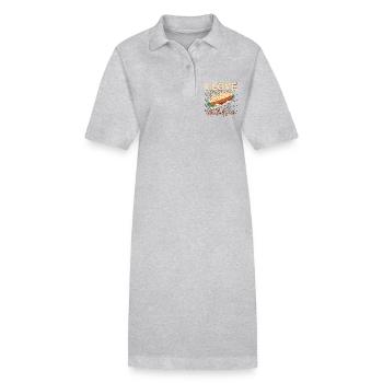 Meatballs I Love Meatball Subs Italian Foodies - Stanley/Stella Frauen Bio-Polokleid PAIGER - Grau meliert - Vorne