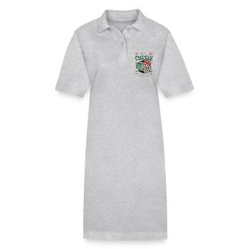 Conchas Laissez vos Conchas être votre pain de coquille sucré - Robe polo bio PAIGER Stanley/Stella Femme - gris chiné - Devant