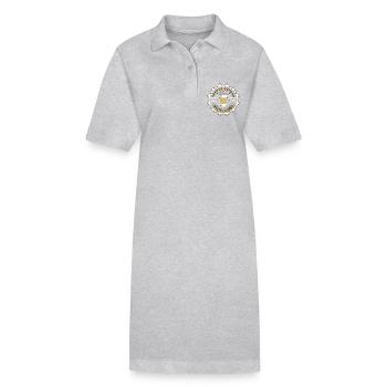 Wakeboarder Coffee Before Wakeboard Coffee Lover - Stanley/Stella Frauen Bio-Polokleid PAIGER - Grau meliert - Vorne