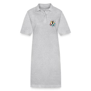 Trail Runner My Passion My Trail Runner Trail Race - Stanley/Stella Frauen Bio-Polokleid PAIGER - Grau meliert - Vorne