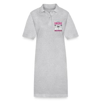 Drone Racing Lover Maman L’Idole La Machine De Course - Robe polo bio PAIGER Stanley/Stella Femme - gris chiné - Devant