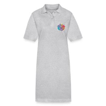 Joueur de fléchettes Ma passion Mon joueur de fléchettes Jeu de fléchettes - Robe polo bio PAIGER Stanley/Stella Femme - gris chiné - Devant