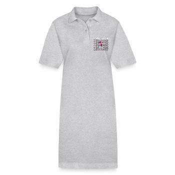 Danse Salsa Danse Latine Musique Mambo Danseuse Salsa - Robe polo bio PAIGER Stanley/Stella Femme - gris chiné - Devant