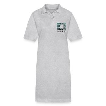 Salsa Danse Salsa Mambo Mélomane Danse Sport - Robe polo bio PAIGER Stanley/Stella Femme - gris chiné - Devant