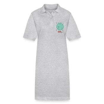 Photographer Everyone's A Photographer Cameraman - Stanley/Stella PAIGER Organic Women’s Polo Dress - heather grey - Front