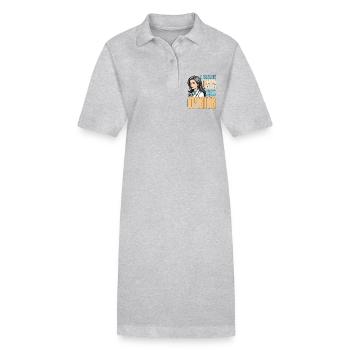 School Psych I Want Data Not Your Opinion Teacher - Stanley/Stella PAIGER Organic Women’s Polo Dress - heather grey - Front