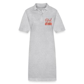 Bird Watching Ornithologist Birding Birdwatcher - Stanley/Stella PAIGER Organic Women’s Polo Dress - heather grey - Front