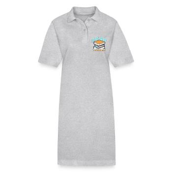 Professeur de littérature Lire parce que l’éducateur de réalité - Robe polo bio PAIGER Stanley/Stella Femme - gris chiné - Devant