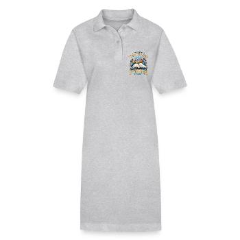 Professeur de littérature Je suis l’éducateur moderne lecteur - Robe polo bio PAIGER Stanley/Stella Femme - gris chiné - Devant