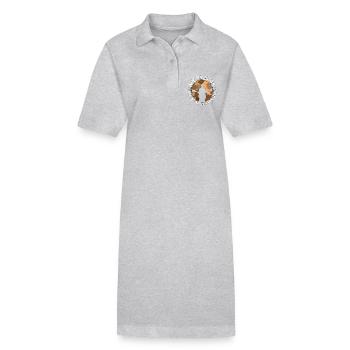 Book Editor My Passion My Book Editor Job Novelist - Stanley/Stella Frauen Bio-Polokleid PAIGER - Grau meliert - Vorne