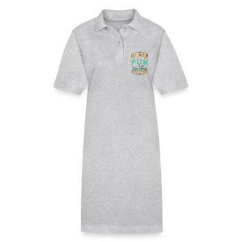 Coordinateur d’événements Planificateur d’événements Parce que Planification - Robe polo bio PAIGER Stanley/Stella Femme - gris chiné - Devant
