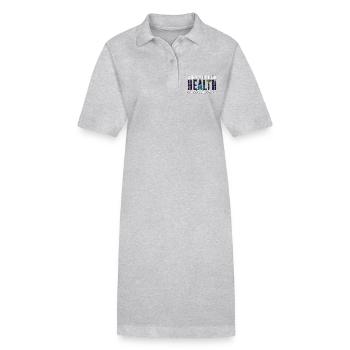 Éducateur en santé certifié Instructeur Conseiller - Robe polo bio PAIGER Stanley/Stella Femme - gris chiné - Devant