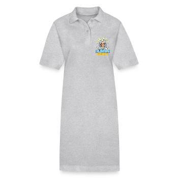 Éducateur en santé La santé est un droit de l’homme Les soins de santé - Robe polo bio PAIGER Stanley/Stella Femme - gris chiné - Devant