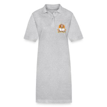 Instructeur d’éducation physique : être l’entraîneur de gym de l’enseignant d’éducation physique - Robe polo bio PAIGER Stanley/Stella Femme - gris chiné - Devant