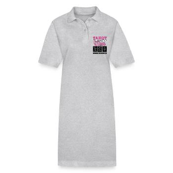 Tarot Reader Mom The Idol The Myth Fortune Telling - Stanley/Stella PAIGER Organic Women’s Polo Dress - heather grey - Front