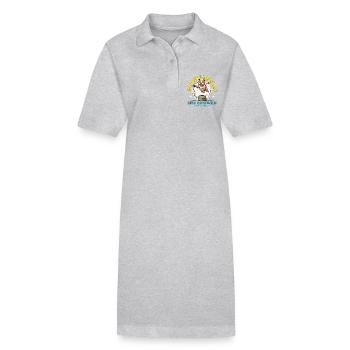 Dressage d’agilité canine À la poursuite des rêves Un sport canin - Robe polo bio PAIGER Stanley/Stella Femme - gris chiné - Devant